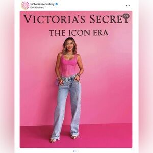 Victoria's Secret Vibrant Pink Lace Bodysuit